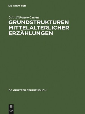 cover image of Grundstrukturen mittelalterlicher Erzählungen